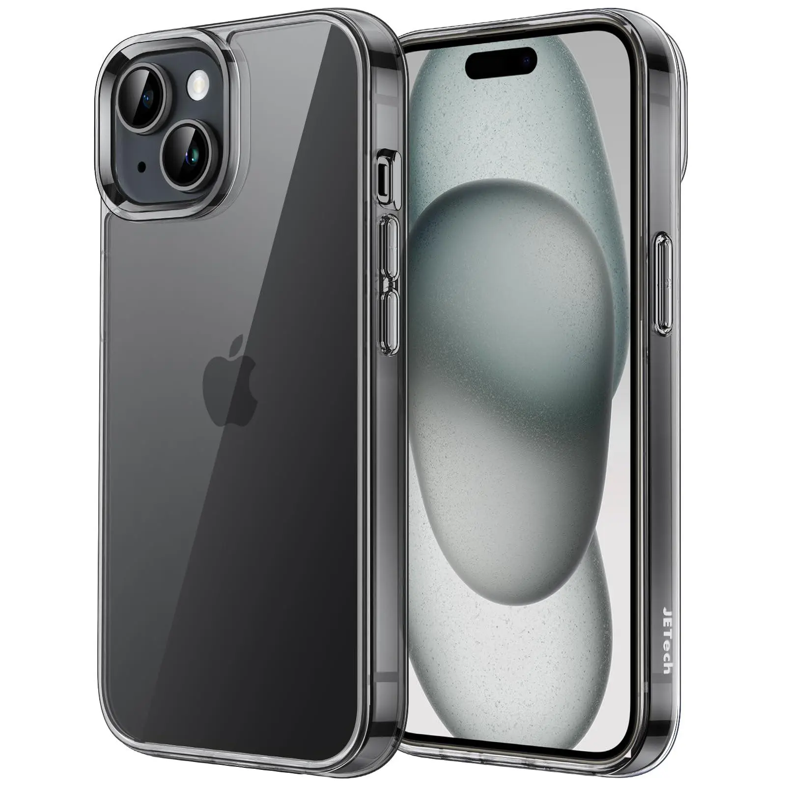JETech Case for iPhone 15 Series, Non-Yellowing Shockproof Phone Bumper Cover, Anti-Scratch Clear Back JETech Case for iPhone 15 Series, Non-Yellowing Shockproof Phone Bumper Cover, Anti-Scratch Clear Back