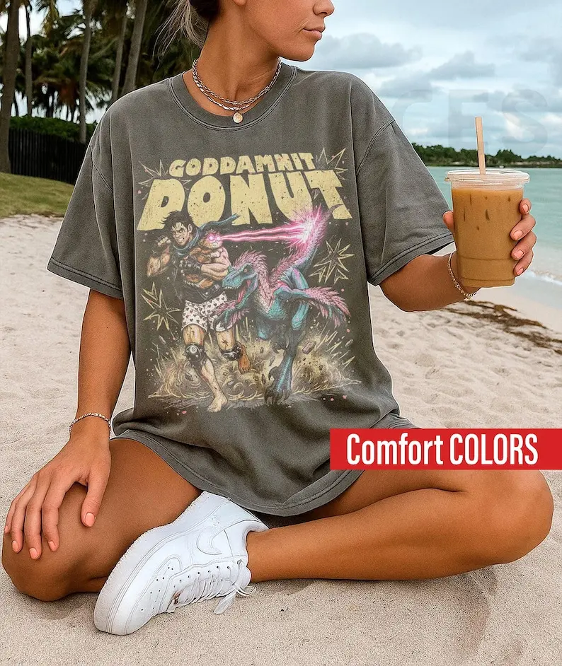 Comfort Colors Dungeon Crawler Carl Donut Mongo Shirt, Dungeon Crawler Carl Donut and Carl T-Shirt, Gift for Crawlers, Book Merchandise