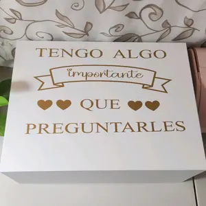 Tengo Algo Importante Que Preguntarles Godparents Proposal Gift Box with Set of Two 16oz Frosted Drinkware Mugs