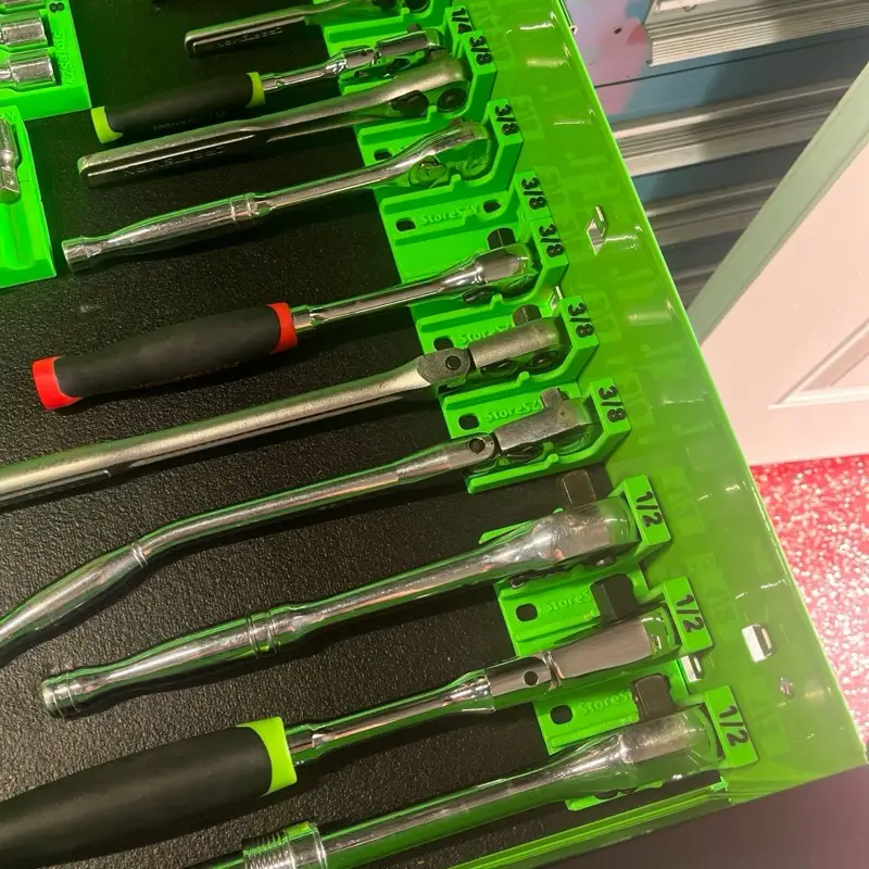 StoreSZY Ratchet Storage – Tool Organizer - Organize Your Toolbox Like a Pro! Magnetic Toolbox/Tool Chest Organization