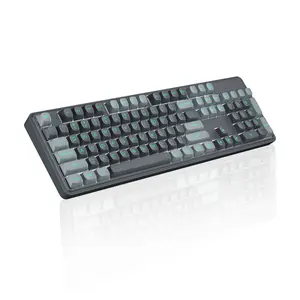 ZIFRIEND ZT104 104 Keys Gasket Mechanical Keyboard Wired Office Keyboard Customized Double Layer Silencer PBT Keycaps White Backlight 3 Pin Hot Swappable Noah Silver Switch Gaming Keyboards With Numpad