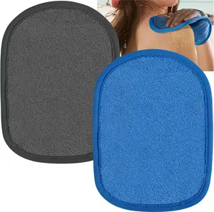 2 Pcs Sand Remover for Beach- Soft Sand Wipe Off Mitts- Beach Sand Remover Cleaner Mitts Bag for Beach Activities Volleyball Sandboxes Accessories Gift