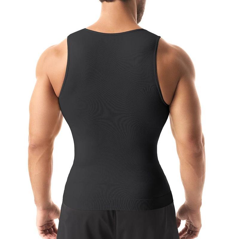 Mens Body Shaper Vest, Gynecomastia Compression Shirts, Tummy Control Sleeveless Undershirts Tummy Control and Body Shaper Tank TopGift
