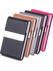 Premium Business Multi-Function Card Holder Organizer, Card Carrying Holder, High-Grade PU Leather Cigarette Case with Metal Flip Magnetic Closure