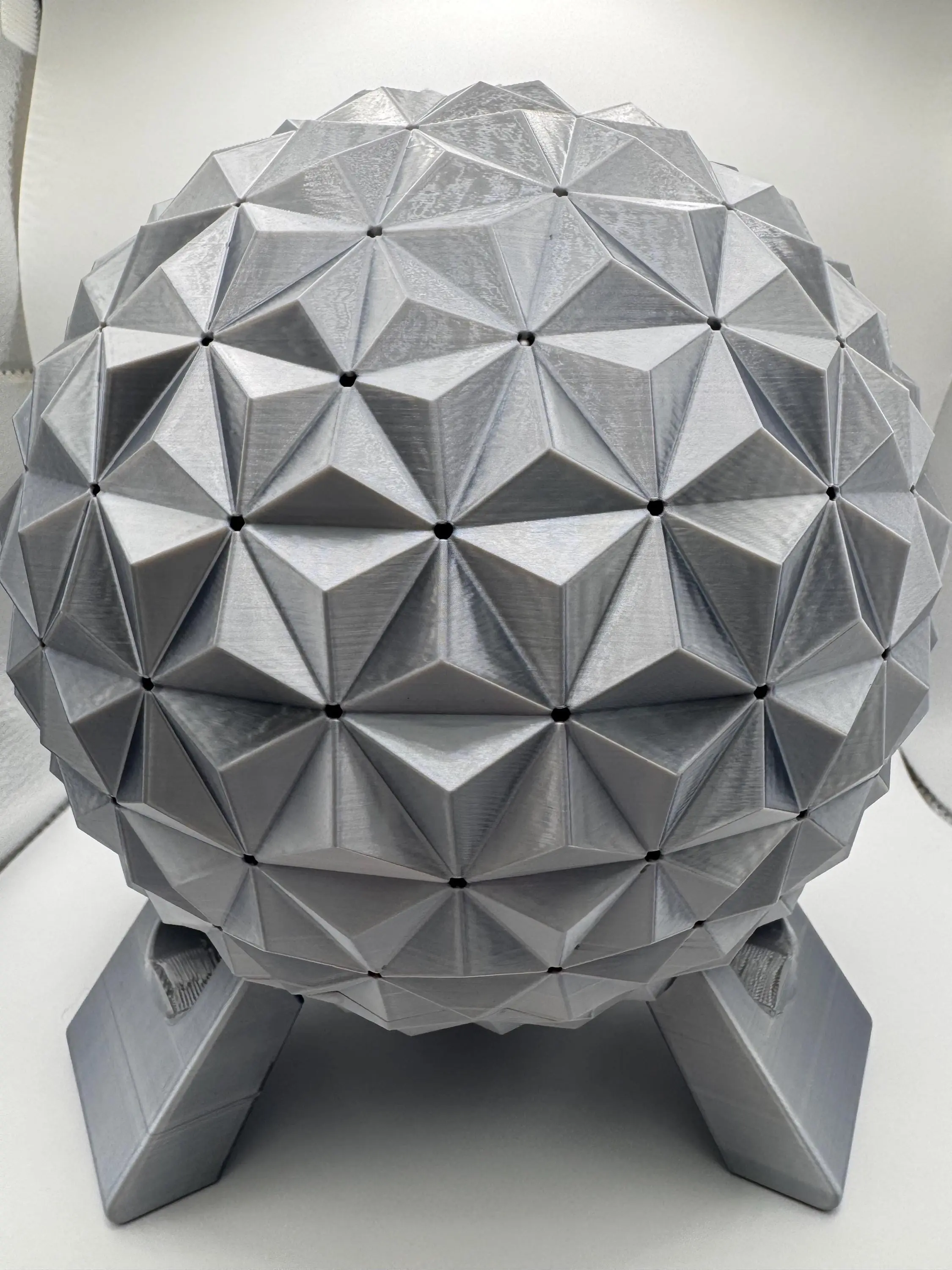 One-of-a-Kind Multicolor LED Epcot Spaceship Earth Decor – Custom made & Magical