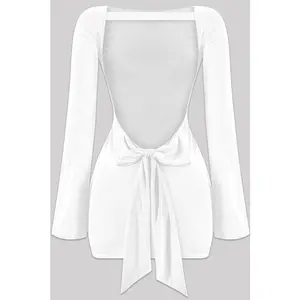 Put A Bow On It Dress - White