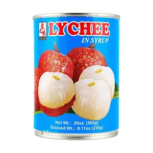 ASIAN TASTE Canned Lychees 565g - Sweet Fruit for Desserts, Baking, Bubble Tea & Fruit Salads