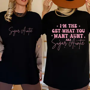 Sugar Auntie Shirt, Gift For Aunt From Nephew, Aunts Birthday Gift