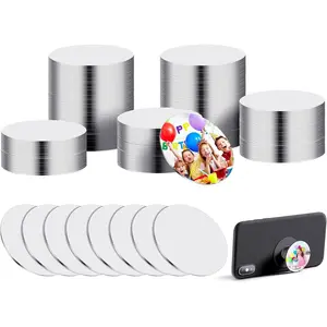 1.5 Inch Round  Sublimation Blanks Phone Grip Stickers for Collapsible Phone Holders,  Sheets Board Heat Transfer for Custom Personalized Photo(50 Pcs)