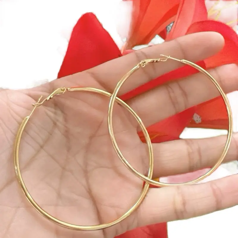 Argollas de Oro Laminado 14k High Quality - Original Product Title