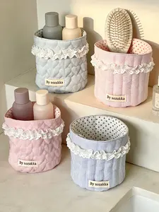 Stitch Desktop Storage Basket, Cute Multi-Functional Cosmetic Organizer Box, Large Capacity Home Office Supplies Storage Bin