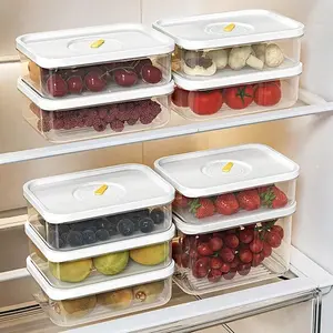 Lunch Meat Container For Refrigerator Cheese Keeper Box Salami Cold Cut Meat Turkey Sausage Transparent Food Freshness Organizer