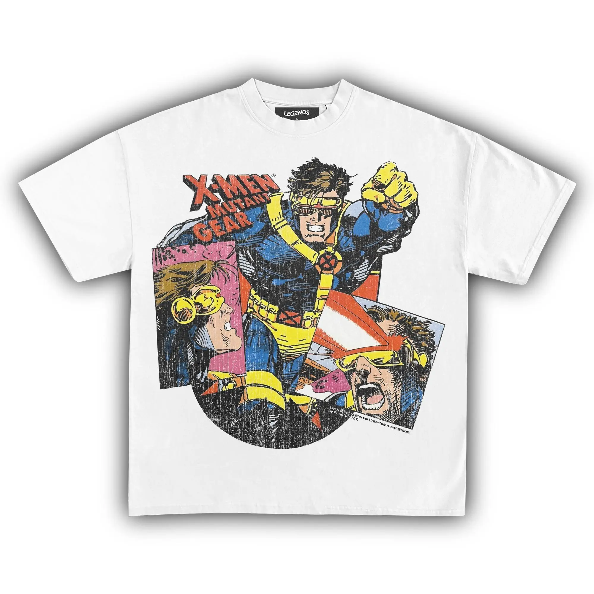 Women's X-Men Cyclops Vintage Crewneck T-Shirt - Unisex Top, Made in USA, Gift for Fans