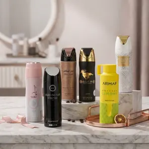 Body Spray Set Yara 6.7FL.OZ | Fakhar Rose 6.67FL.OZ | Musamam White Intense 200ML | Qaed Al Fursan 200ML | Club De Nuit Intense 6.8FL.OZ | Odyssey Limoni 6.8FL.OZ