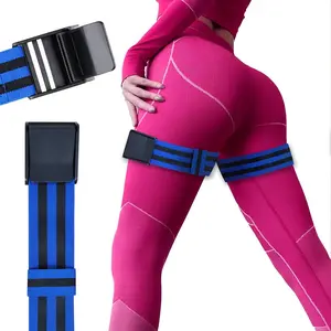 Booty Bands，2 Pack BFR Bundle Booty Bands Adjustable Exercise Glutes Occlusion Strap Best Fabric Resistance Bands for Women Men Glutes Hip Building Exercising Butt Squat Thigh Fitness