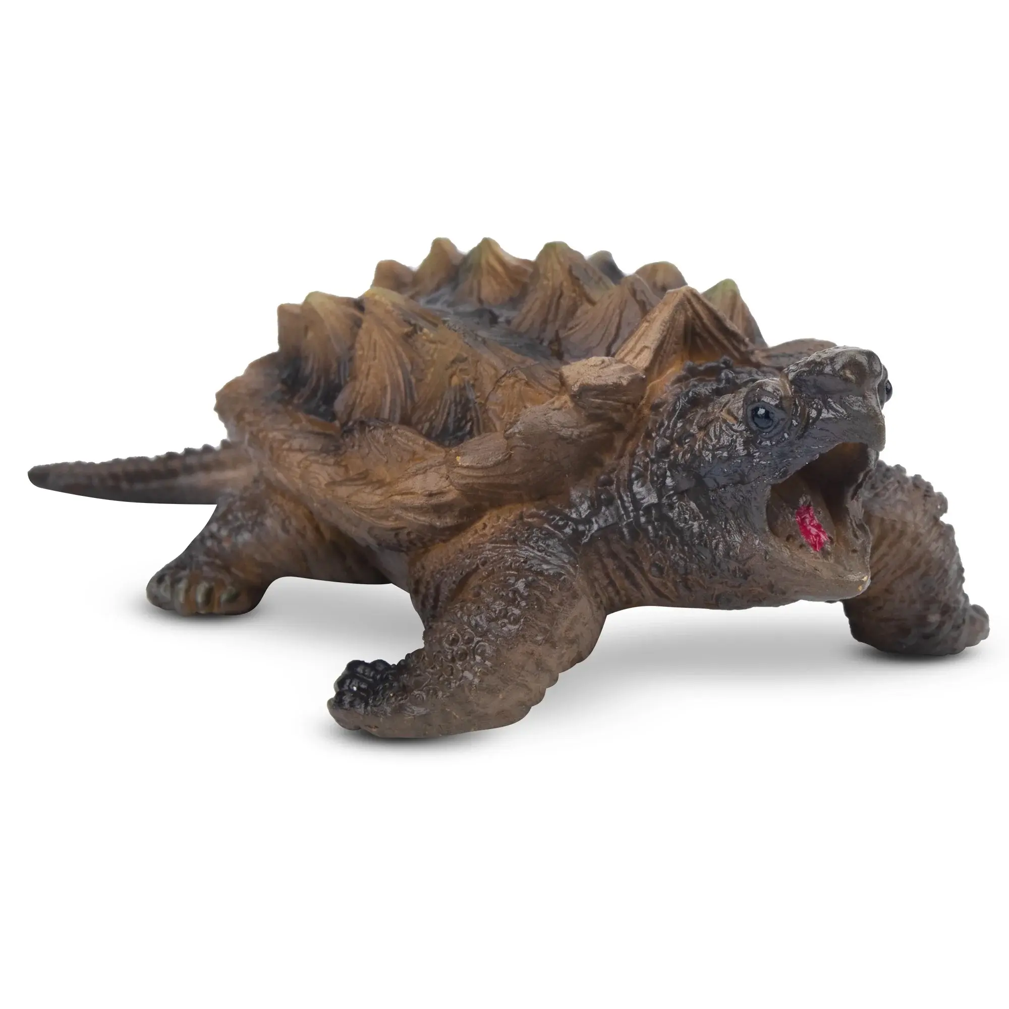 Toymany Hand-Painted Mini Alligator Snapping Turtle Figurine – Realistic Animal Model, Ideal for Early Education, Montessori Sensory Play, Cake & Party Decorations, Desk & Home Décor, Thoughtful Gifts, and Collectible Figurine for Enthusiasts