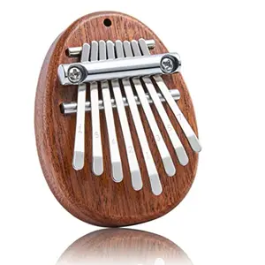 8-Keyboard Mini Kalimba Instrument Set, Elegant Finger Piano, Wooden Thumb Harp, High-Quality Music Accessory, Ideal Gift for Adults & Beginners