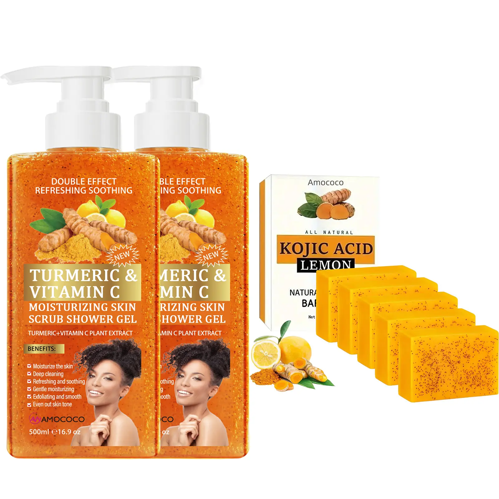 5pcs*soap & 2pc*Shower gel