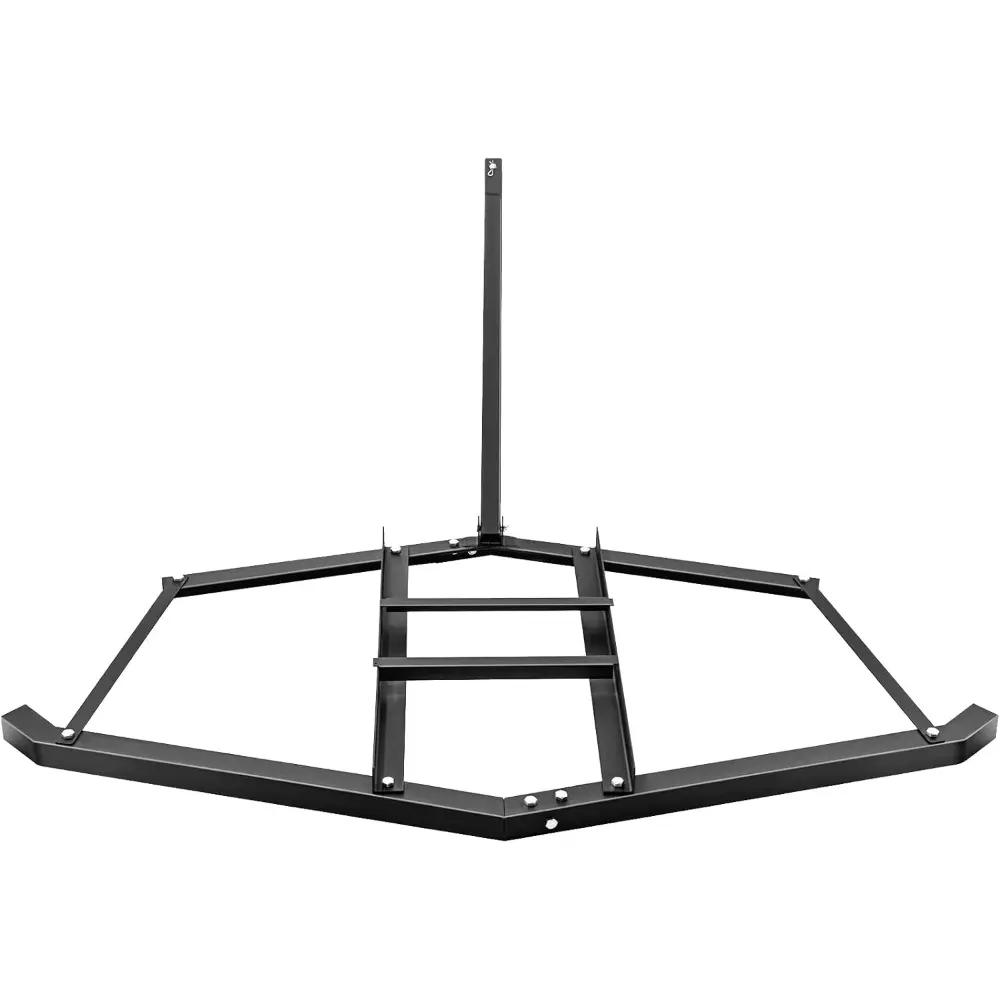 60-Inch Durable Drag Grader Harrow with 2 Adjustable Bars, Drag Rake for Garden Tractors, Efficient Leveling, ATV Accessories for Landscape & Farm Maintenance