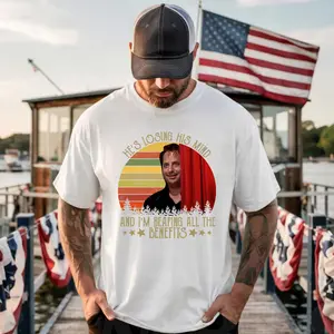 Losing His Mind, Reaping the Benefits” Funny Graphic T-Shirt, Retro Comedy Quote Tee, Classic TV Inspired Humor Shirt, Vintage Style Fan Apparel