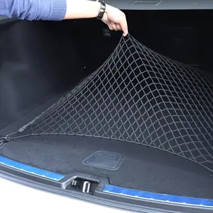 Car Trunk Mesh Net, Cargo Luggage Trunk Storage Net, Universal Car Interior Accessories for Audi A4 B5 B6 B8 A6 C5 C6 A3 A5 Q3 Q5 Q7 for BMW Adjustable Hanging Ropes