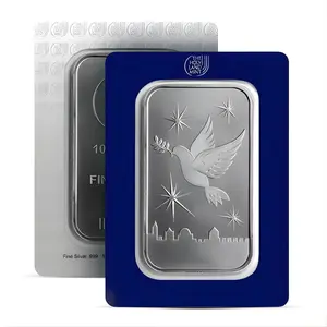 Holy Land Mint Dove of Peace 100 Gram Silver Bar - In Assay Card