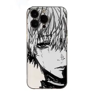 3D Anime Cartoon Cute Ghoul Kaneki Ken Clear Soft Case Stylish & Durable New Year Gift: Fashionable Phone Case for iPhone 17 16 15 14 13 12 11– Perfect Blend of Protection and Trend