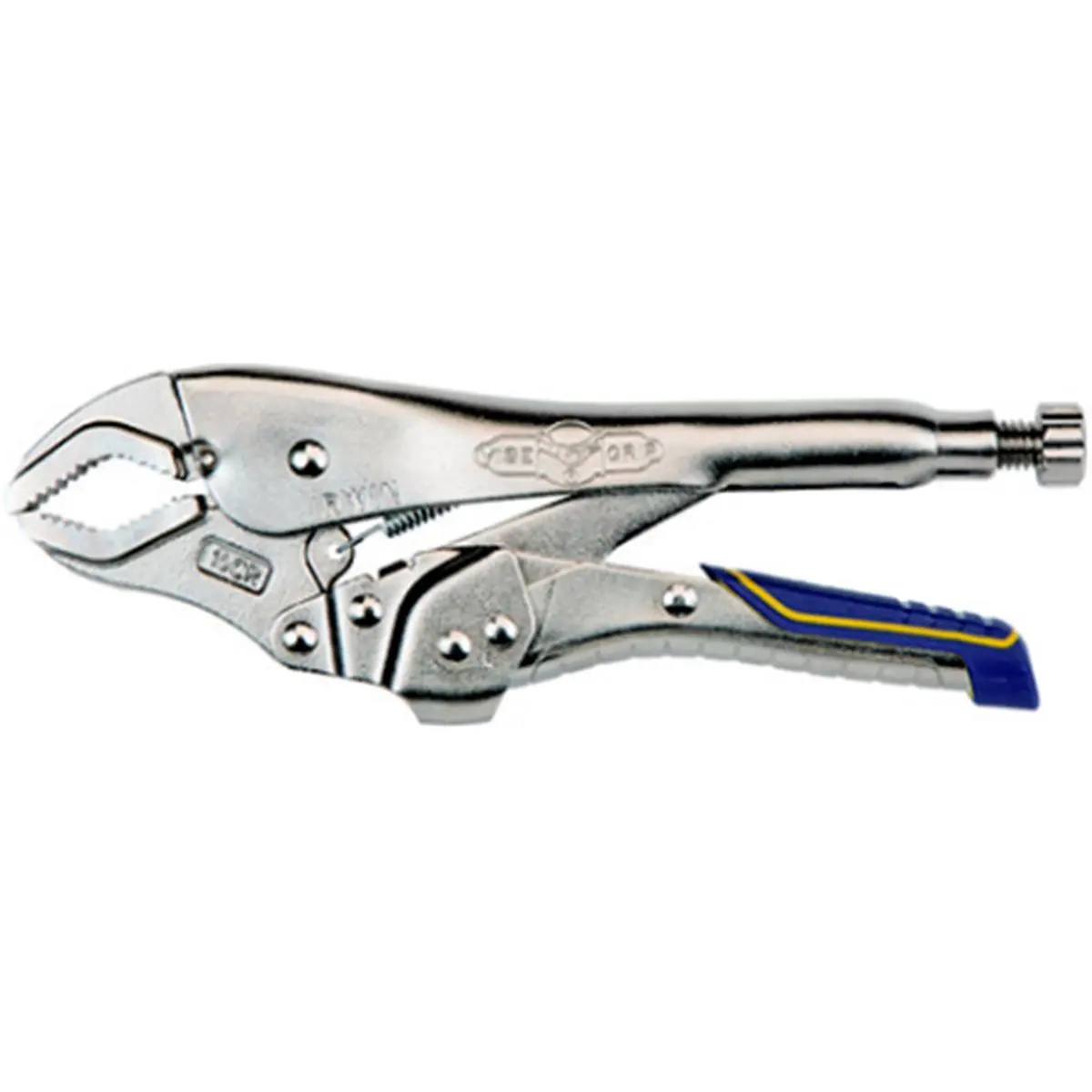 Irwin IRHT82574 7 in. Fast Release Automotive Curved Plier with Curved Jaws, Hex Adjuster, Self-Energized Design