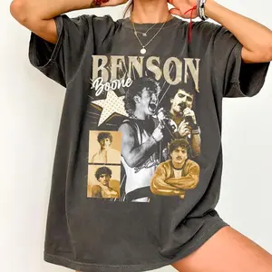 [Sale Up To 15% + Free Ship] Comfort Colors 1717 - Benson Boone Tour T-Shirt, Concert Fan Tee, Music Tour Merch