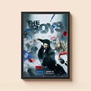 The Boys Season 4 Key Art Framed Poster Print