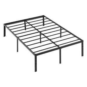 CalidoCasa Full Size Metal Platform Bed Frame 14 Inch Heavy Duty Mattress Foundation with Under Bed Storage, No Box Spring Needed for Bedroom Guest Room Apartment Teens Adults
