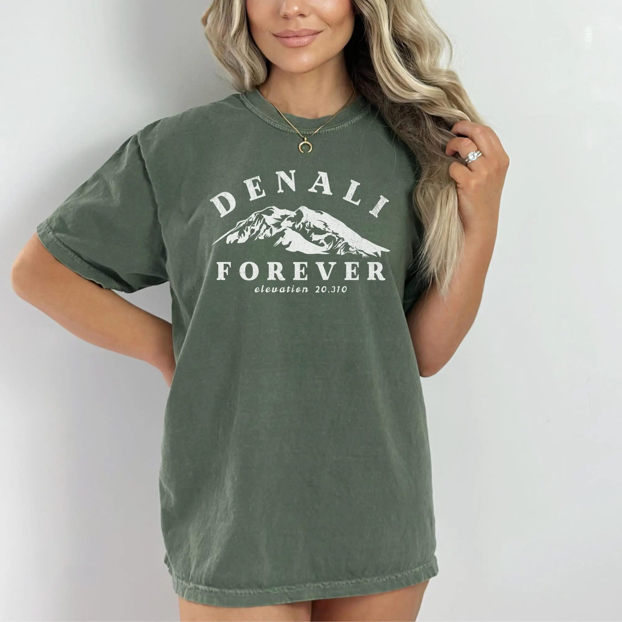 Denali Forever Shirt Denali National Park Shirt Comfort Colors Granola Girl Alaska Travel Gifts Mt Denali Mt McKinley Alaska Mountain Shirt