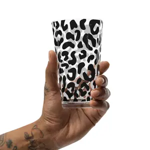 Cheetah Print Shaker pint glass