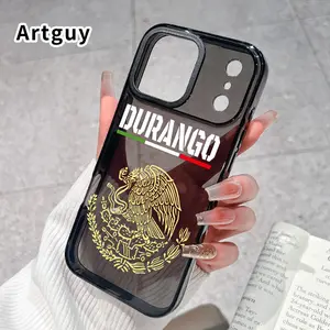 Durango's Emblem Glory Printed Phone Case for iPhone 17 Pro Max 16 15 Plus Air 14 13 12 11 Durable and Stylish Airbag Shockproof Protective Smartphone Cover