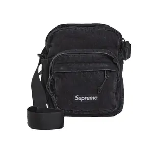 Supreme Denim Shoulder Bag Black by StockX