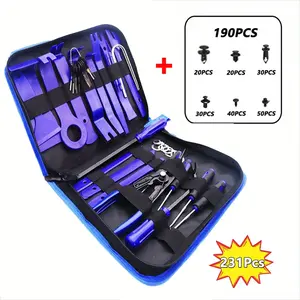 231-Piece Car Interior Removal Tool Kit, Durable Manual Tools for Dashboard, Door Panels, Speakers, No Battery Required
