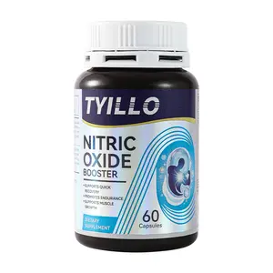 Tyillo Nitric Oxide Muscle Boost - 60 Capsules for Fast Recovery Enhanced Endurance & Muscle Growth Pre Workout Supplement for Fitness Enthusiasts Healthcare Edible Dietary Nutrition Healthy