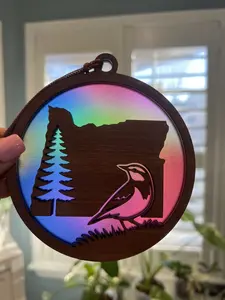 Oregon Suncatcher for Sunny Window