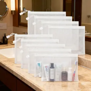 12Pcs/Set Mesh Cosmetic Bags,A5 Makeup Pencil Case,Zipper Nylon Mesh Pouch,Multipurpose Travel Bags for Cosmetic School Office Supplies and Travel Accessories,New Year Gifts,Tools & Hardware