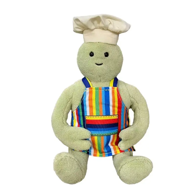 Anime The Tiny Chef Show Apron-Wearing Neutral Anime Character Stuffed Doll - 28cm Premium Cotton Unisex TV-Inspired Collectible Toy, Durable Soft Safe Filling Plushie for Kids' Birthday Gifts, Collectibles, Tv & Movies