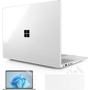 Case for  Surface Laptop 13.8 inch (Model 2036), 2024 Windows 11 Copilot+ PC, 7th Edition Touchscreen Display, Plastic Hard Shell Case with Keyboard Cover,  Clear