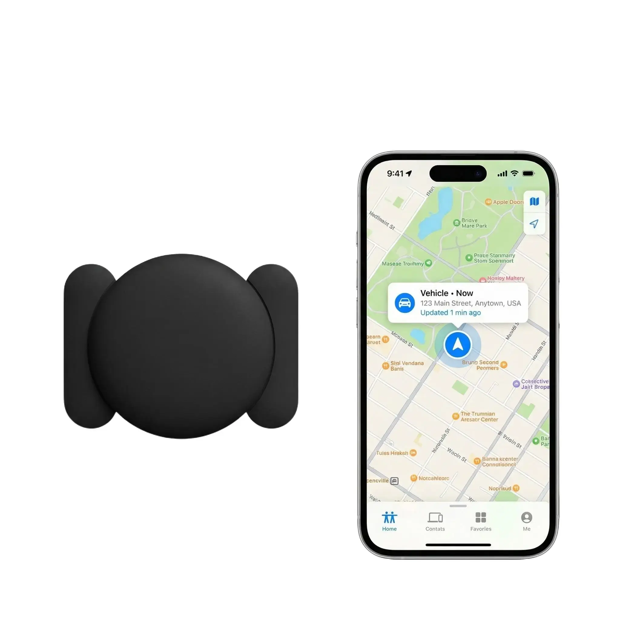 FINDMY&FindHub Tracker for Car,Mini Trackers Device with Weatherproof Magnetic Case,No Subscription Required, Dual Compat. with iOS Find My & Android Findhub, Anti-Lost Key Finder