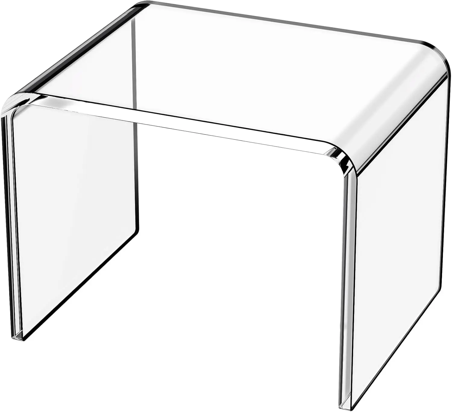 Clear Acrylic Step Stool - Multi-Functional Footrest for Bathroom, Bedroom Indoor Furniture Stools & Benches