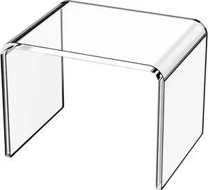 Clear Acrylic Step Stool - Multi-Functional Footrest for Bathroom, Bedroom Indoor Furniture Stools & Benches