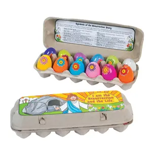 Color Your Own Religious Easter Resurrection Story Egg Set