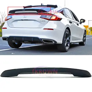 FOR 2022-2026 HONDA CIVIC HATCHBACK GLOSS BLACK MC STYLE REAR TRUNK SPOILER WING