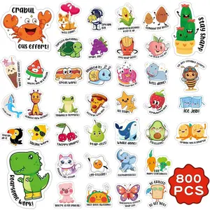 800PCS Fun Positive Stickers for Kids, Removable Teacher Stickers for Classroom Grading Rewards, Elementary Classroom Prizes