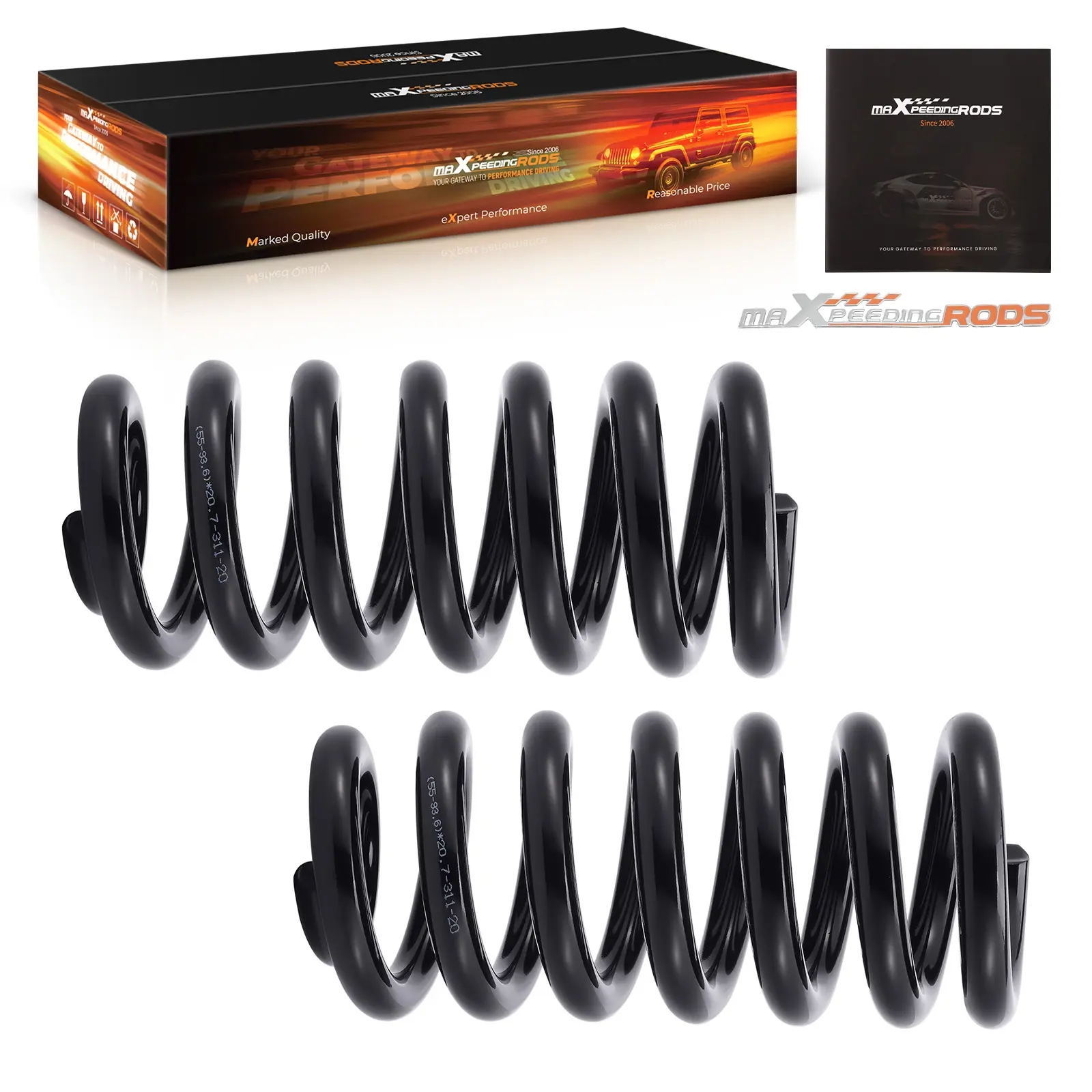 2" Front Lowering Coil Springs Drop Kit compatible for Chevy C10 compatible for GMC C15 2WD 1963-1987