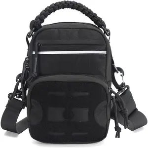 Tactical Hunting Molle Crossbody Bag 1000D Oxford Shoulder Sling Pack for Men Reflective Stripe Military Hand Bag CP