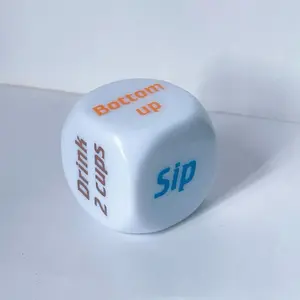 Drinking Dice Toys for Adults, Drinking Game Accessories for Party, Party Supplies, Party Favor Gift Ideas, Indoor Recreation Product, Creative Toy Dice, Desktop Leisure Props